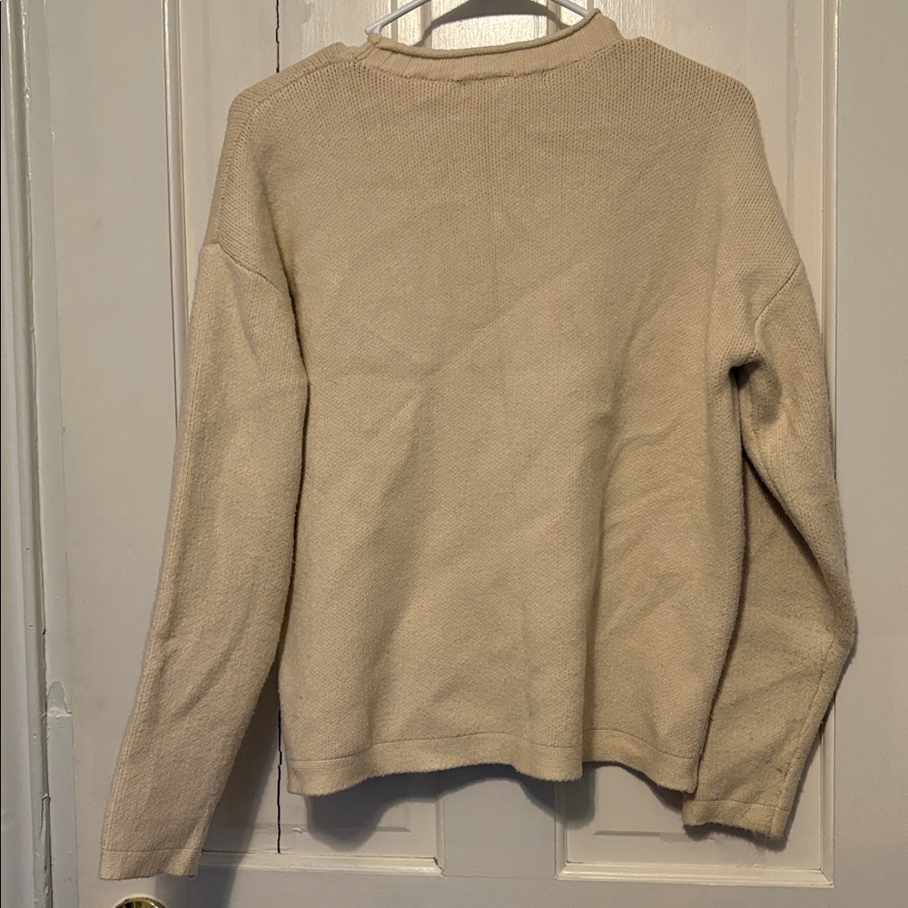 Anthropologie Flat white Tomato Soup Sweater size xs - Picture 6 of 6